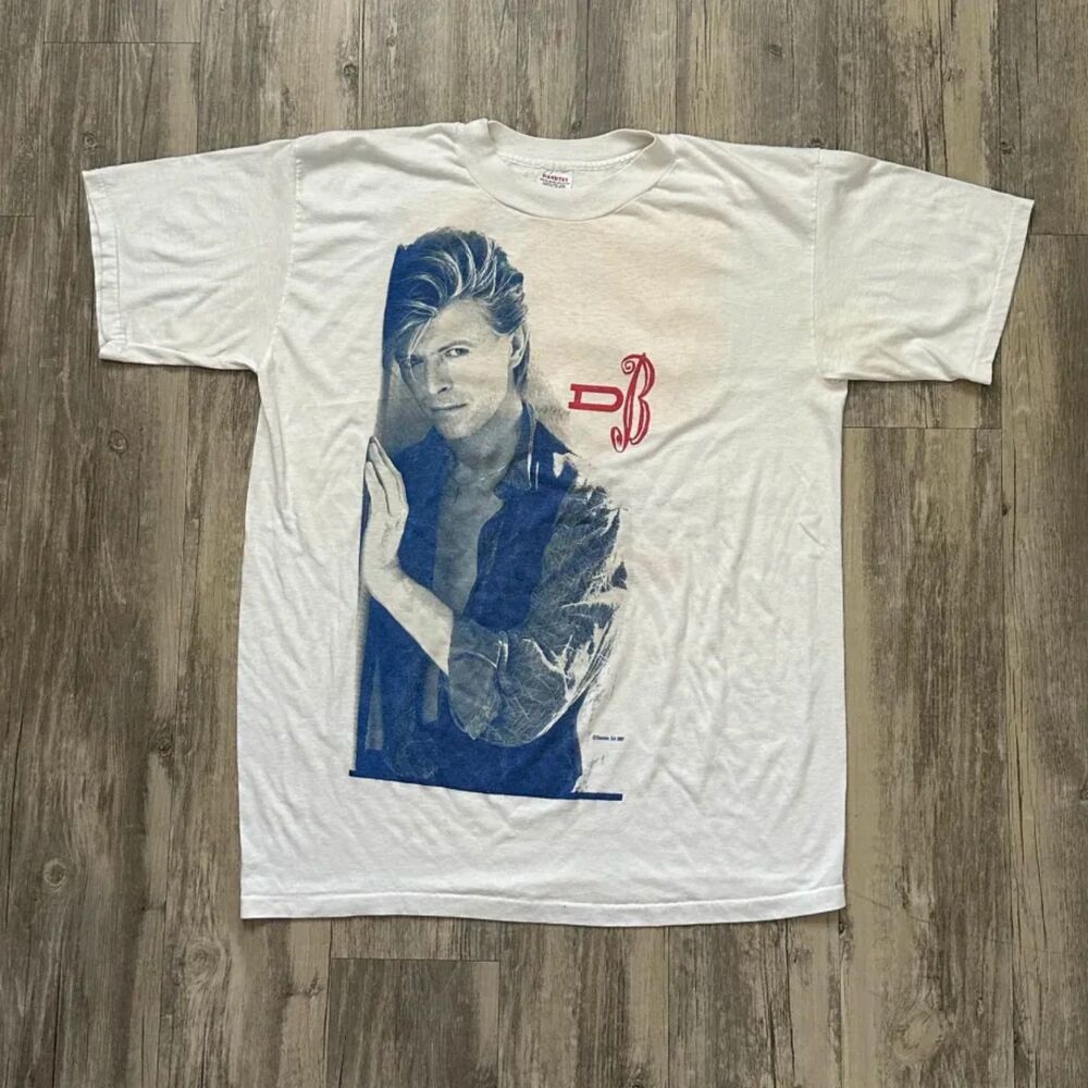 Vintage 80s David Bowie The Glass Spider Tour Concert T-Shirt Size Large